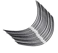 Eyoloty F016800431 - Filo per decespugliatore elettrico Bosch Home and Garden, AFS 23-37, 37 cm/3,5 mm, filo per tagliaerba prati, giardini, campi da golf, 24 pezzi