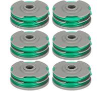 Eyoloty FLY061 Bobina a doppio filo adatta per Flymo Contour 600HD, Contour 580E (CTE27), Contour 650E (CTE30), Power Trim 600HD, CTHD26, bobina di filo di ricambio, lunghezza 6 m, Ø 2 mm (6 bobine)