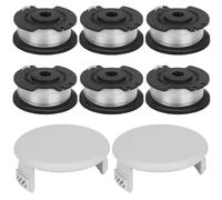 Eyoloty RAC142/5132002769 RAC143/5132002770 Bobina di filo adatto per Ryobi 36V RLT36 RLT36C3325 RLT36B33 RY36LT33A-0, 3,3 m, lunghezza Ø 2 mm con bobina Copertura (6) bobine, 2 tappi)