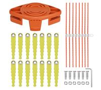 Eyoloty WA0004 WA0010 - Coltello a percussione Sense Trimmer adatto per decespugliatore Worx da 20 V WG169E WG154E WG157E WG163E WG122 WG150 WG151 WG152,14 lame di ricambio con 8 fili extra forti (30