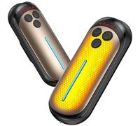Eyoushow Scaldamani Ricaricabile, 2 Pezzi 6000mAh Scaldamani Elettrico Portatile con LED, 15 ore di Calore 5 Livelli di Calore, Riutilizzabile Regali, Adatto per Attività All'aperto