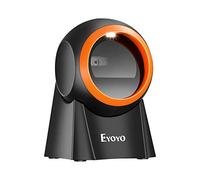 Eyoyo 1D 2D QR Scanner di codici a barre desktop con grande finestra di scansione, lettore di codici a barre a mani libere Scanner con piattaforma di scansione dello schermo QR per magazzino, PC
