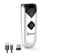 Eyoyo 2D e 1D Bluetooth lettore di codici a barre, portatile wireless mini ma potente lettore di codici a barre con 2.4G wireless e Bluetooth e connessione cablata USB, scanner di codici QR per telefo