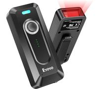 Eyoyo Mini scanner portatile di codici a barre 2D senza fili con clip, indicatore di accensione e batteria da 2000mAh Bluetooth QR scanner di codici a barre per l'inventario di libri bibliot