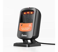 Eyoyo QR Code Desktop Barcode Scanner, Omnidirezionale USB Wired Hands-Free Barcode Reader 1D 2D Data Matrix Bar Code Reader con la scansione automatica per Retail Store