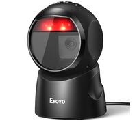 Eyoyo Scanner di codici a barre USB, lettore di codici a barre automatico omnidirezionale, vivavoce, 2D QR, scansione cablata per PC, punto vendita, biblioteca, libreria, minori