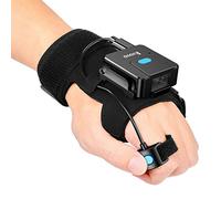 Eyoyo Wearable Glove QR Code Scanner, 1D 2D Finger Ring Bluetooth Barcode Scanner, Left&Right Hand Wearable Lettore di codici a barre, Portable Wireless Book Inventory Bar Code Reader For Phone Tablet