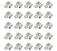 EYPINS 50 Pezzi Dadi a T M6 per Profili in Alluminio 3030 con Rondelle e Viti,Kit Connettore Profilo in Alluminio Standard Europeo