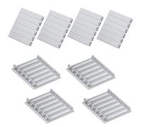 EYPINS Coperture per Quadri Elettrici 8 Pezzi,Ogni Pezzo Copre 3 Moduli,Antipolvere,Installazione a Scatto Senza Attrezzi,Coperchio Chiusura Moduli per Guida DIN,54 x 51 x 10 mm
