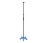 EYPKPL Stainless Steel IV Pole Adjustable IV Drip Stand 4 Hook IV Bag Holder W/Sponge Grip Floor IV Stand for Hospital & Home Care