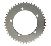 EYRMQWJPC Anello di Ricambio per Ruota dentata della bicicle Corona for Bici da Pista, 44T, 46T, 48T, 50T, 52T, 53T, velocità Singola, BCD 130 mm(50T Silvery)