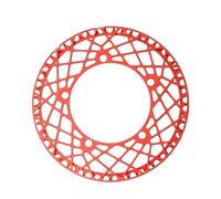 EYRMQWJPC Anello di Ricambio per Ruota dentata della bicicle Corona for Bici Pieghevole con Corona BCD da 130 Denti, 53 Denti, 56 Denti e 58 Denti.(Red,58T)