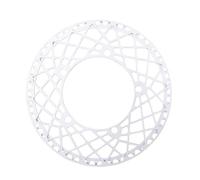 EYRMQWJPC Anello di Ricambio per Ruota dentata della bicicle Corona for Bici Pieghevole con Corona BCD da 130 Denti, 53 Denti, 56 Denti e 58 Denti.(Silver,56T)