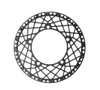 EYRMQWJPC Anello di Ricambio per Ruota dentata della bicicle Corona for Bici Pieghevole con Corona BCD da 130 Denti, 53 Denti, 56 Denti e 58 Denti.(Black,Select Size)