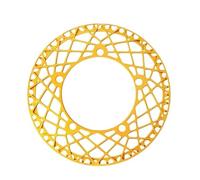 EYRMQWJPC Anello di Ricambio per Ruota dentata della bicicle Corona for Bici Pieghevole con Corona BCD da 130 Denti, 53 Denti, 56 Denti e 58 Denti.(Gold,58T)