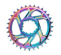 EYRMQWJPC Anello di Ricambio per Ruota dentata della bicicle Corona for Bicicletta con Resistenza alla Corona, Montaggio Diretto, Stretta e Larga(Colorful 30T)