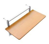 EYRMQWJPC Balcone pieghevole appeso al tavolo, Tavolo da esterno pieghevole regolabile con ringhiera sospesa(White Stand,100 * 35Cm)