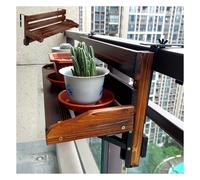 EYRMQWJPC Balcone pieghevole appeso al tavolo, Tavolo pieghevole in legno massello for ringhiera del balcone da esterno for ringhiere larghe da 3 a 11 cm(A~90x23CM/35.4x9IN)