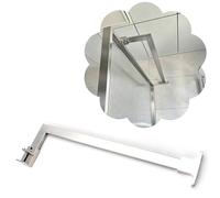 EYRMQWJPC Barra di Supporto for Schermo Doccia in Acciaio Inossidabile 304 | Dimensioni multiple multicolori: pannelli doccia senza telaio(Silver,80cm (31 1/2"))