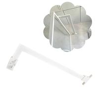 EYRMQWJPC Barra di Supporto for Schermo Doccia in Acciaio Inossidabile 304 | Dimensioni multiple multicolori: pannelli doccia senza telaio(White,40cm (15 3/4"))