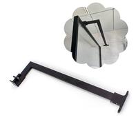 EYRMQWJPC Barra di Supporto for Schermo Doccia in Acciaio Inossidabile 304 | Dimensioni multiple multicolori: pannelli doccia senza telaio(Black,90cm (35 3/8"))