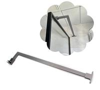EYRMQWJPC Barra di Supporto for Schermo Doccia in Acciaio Inossidabile 304 | Dimensioni multiple multicolori: pannelli doccia senza telaio(Gray,80cm (31 1/2"))