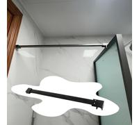 EYRMQWJPC Barra di Supporto for Schermo Doccia in Acciaio Inossidabile 304 | Multicolor, dimensioni multiple, supporto for doccia(Black,120cm (47 1/4"))