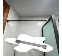 EYRMQWJPC Barra di Supporto for Schermo Doccia in Acciaio Inossidabile 304 | Multicolor, dimensioni multiple, supporto for doccia(Gray,120cm (47 1/4"))