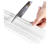 EYRMQWJPC Bordi per Carta da Parati autoadesivi, Battiscopa Bordo Adesivo in Schiuma Modanatura Confezione da 2,3 M X 8 Cm Decorazione Murale con Goffratura 3D