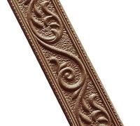 EYRMQWJPC Bordi per Carta da Parati autoadesivi, Confezione da 3 Profili Battiscopa Autoadesivi 3D Multicolor 230x5x0,4 cm(Brown)