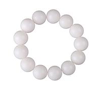 EYRMQWJPC braccialetto di perle, Bracciale Bodhi in giada bianca, perline da preghiera e meditazione, diverse misure(20mm)