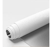 EYRMQWJPC Carta Adesiva Effetto Legno, Carta da Parati Autoadesiva in Lino Termoisolante Multicolor 50x(500-5000) cm(White,50x2000cm)