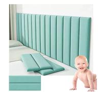 EYRMQWJPC Carta Adesiva Effetto Legno, Pannelli da Parete Imbottiti autoadesivi Imbottitura testiera 3D Multicolore, Confezione 8 e 4(Light Blue,8 PCS)