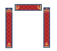 EYRMQWJPC Carta Rossa Xuan, Distici di Capodanno Cinese Vuoti in Carta Xuan, 2 Pezzi, Multicolore, Diverse Dimensioni(A,23 * 138cm)