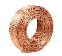 EYRMQWJPC Cavo Intrecciato in Rame Puro, Cinghia di Messa a Terra Intrecciata in Rame Piatto da 5 Metri, Larghezza 25-30 mm(Width 26mm)