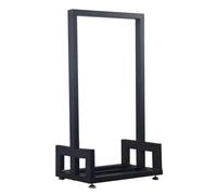 EYRMQWJPC Cesto di Legna da ardere, Portalegna in Metallo for Interni ed Esterni, 4 Piedi