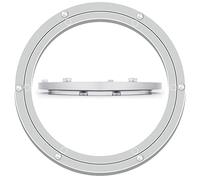 EYRMQWJPC Cuscinetto Girevole in Lega, Cuscinetto for Giradischi Girevole Lazy Susan in Lega di Alluminio, Argento, Diverse Misure(350 Mm)