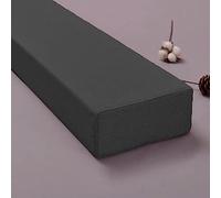EYRMQWJPC cuscino imbottito, Bed Gap Filler Pillow For Headboard Armrest Support Multicolor Multiple Sizes(Dark Grey,180 * 10 * 8cm)