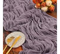 EYRMQWJPC decorazione da tavola in tulle 3 pezzi di garza for tovaglie in garza bianca(Skin Pink,3pcs 90X340cm)