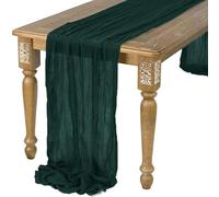 EYRMQWJPC decorazione da tavola in tulle Confezione da 6 tovaglie in garza di formaggio, decorazioni rustiche for tavoli da matrimonio, 90 * 300 cm