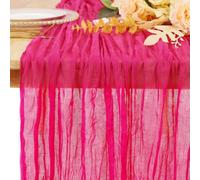 EYRMQWJPC Decorazione da tavola in Tulle Runner da Tavolo in Garza di Formaggio, 10 Pezzi, 90 * 300 cm, Decorazione Rustica for Tavolo da Pranzo for Matrimonio(Purple,90x180cm)