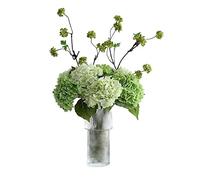 EYRMQWJPC Decorazione di casa Pianta con Vaso di Vetro Simulazione Bouquet Composizione Floreale