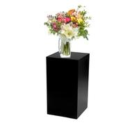 EYRMQWJPC Espositore a cubo, Piedistallo for display con supporti in bianco e nero di varie dimensioni(Black,30x30x50 cm/12x12x20 in)