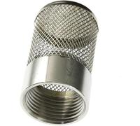 EYRMQWJPC Filtro per Tubi di Acciaio Inossidabile, Tubo for Acquario da Giardino, Filtro for Pompa dell'Acqua in Acciaio Inox, Filettatura Femmina da 1/2" a 1" con Rete di aspirazione