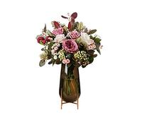 EYRMQWJPC Grandi Fiori, Rose di Seta in Vaso, Bouquet for Matrimonio, Fiori Finti for la casa