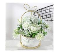 EYRMQWJPC Grandi Fiori, Vaso Pompon Crisantemo Ortensia Peonia Fiori Artificiali Matrimonio Festa Decorazione Casa(Light Green)