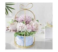 EYRMQWJPC Grandi Fiori, Vaso Pompon Crisantemo Ortensia Peonia Fiori Artificiali Matrimonio Festa Decorazione Casa(Light Purple)