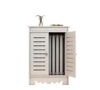 EYRMQWJPC Home Treats Copriradiatori, Copertura for radiatore in MDF Loered Grill Armadietto Scaffale da Pavimento Bianco Diverse Dimensioni(80x70x25cm)