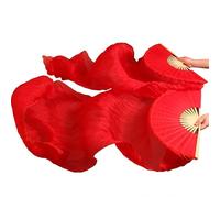 EYRMQWJPC Il Ballerino del Ventre di Seta, Veli a ventaglio in Seta Imitazione Danza del Ventre, Confezione da 2, Multicolore, 120x90 cm(Color1-d)