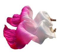 EYRMQWJPC Il Ballerino del Ventre di Seta, Veli a ventaglio in Seta Imitazione Danza del Ventre, Confezione da 2, Multicolore, 120x90 cm(Color6-d)